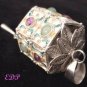 3D Filigree Chinese Lantern Charm Pendant Enamel Gems
