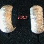 Italian Sterling Designer Hoop Earrings Italy 10 Grams