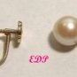 Designer 14Kt Gold Cultured Pearl Earrings Screwbacks