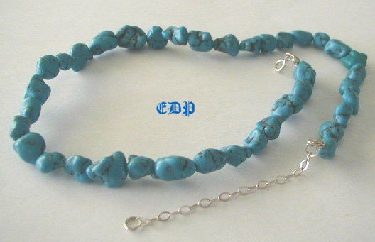 Sterling and Spiderweb Matrix Turquoise Necklace
