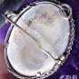 19c Mourning Brooch Pendant Locket Handpainted Flowers