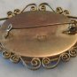 Micro MOSAIC Floral Pin Brooch Italy Flowers Filigree