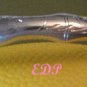 Sterling BAMBOO Hinged Bangle Bracelet Etched Italy