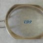 Sterling Modernist Hinged Bangle Bracelet Italy
