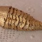 Fish Koi Charm Pendant Moves 3 1/2" Golden Ornate