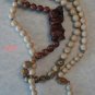 Jasper Oriental Figural Necklace Sterling Floral Clasp
