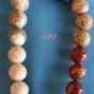 Jasper Oriental Figural Necklace Sterling Floral Clasp