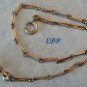 19C European Watch Chain 13" Bracelet Etched Links
