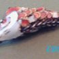 Antique Champleve Enamel Articulated Fish Koi Charm
