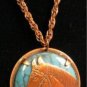 Native American Copper Horse Necklace Equestrian