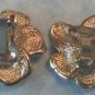 Marcel Boucher Clip Earrings Gold Rhinestones Pearls