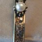 Florenza Gold Tone Faux Pearl Bangle Bracelet Designer