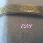 Florenza Gold Tone Faux Pearl Bangle Bracelet Designer