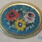 Micro Mosaic Floral Pin Brooch Italy Florals Flowers