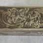 Italian Peruzzi Lipstick Case Coral Etched ART DECO