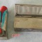 Italian Peruzzi Lipstick Case Coral Etched ART DECO