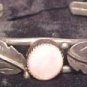 Native American Navajo Zuni Sterling MOP Cuff Bracelet