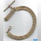Victorian Edwardian Watch Chain Toggle Charm Bracelet