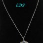 Chinese Enamel Filigree Turquoise Jade Pendant Charm