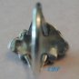 Native American Sterling Coral Turquoise Ring Sz 8