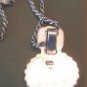 Sterling Luggage Tag Pendant 24" Rope Chain Italy