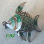 Antique Champleve Enamel Articulated Fish Koi Charm