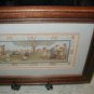 Victorian Children Playing Scissors Cut Framed Picture