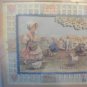 Victorian Children Playing Scissors Cut Framed Picture