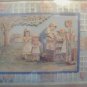 Victorian Children Playing Scissors Cut Framed Picture