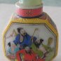 Chinese Porcelain Figural Snuff Bottle Men People