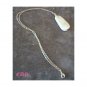 Oriental Carved Jade Pendant Charm Sterling Chain