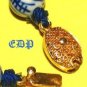 Oriental Blue and White Porcelain Necklace Knotted Asian
