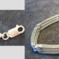 Sterling Italian Designer Bar Link Bracelet Italy Unisex