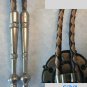 Bolo Tie  Leather Silver Turquoise Native American