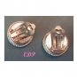 Micro Mosaic Clip Earrings Italy Florals Flowers