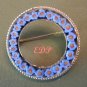Micro Mosaic Floral Circle Pin Daisies Forget-Me-Nots