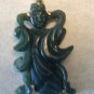Carved JADEITE JADE Asian Lady Deity PENDANT CHARM
