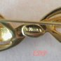 DeNicola De Nicola Golden Bow Brooch Pin Rhinestones