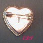 Micro Mosaic Flowers HEART PIN or Brooch Italy Italian