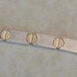 STERLING Bracelet Gold Screwheads Unisex Italy Link