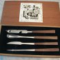 Vintage Barware Bar Tools w Tile Cutting Board Box Set