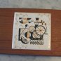 Vintage Barware Bar Tools w Tile Cutting Board Box Set