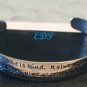 Sterling Love Quote UNISEX Cuff Bracelet Inspirational