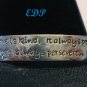 Sterling Love Quote UNISEX Cuff Bracelet Inspirational
