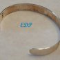 Sterling Love Quote UNISEX Cuff Bracelet Inspirational