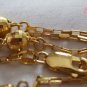 Sterling 30" Italian Disco Ball Necklace Gold Italy