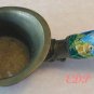 Champleve Enamel and Brass Chinese Asian Silk Coal Iron