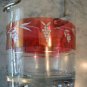Vintage Italian Art Glass Ice Bucket Metal Handle Italy