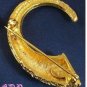 DeNicola De Nicola Etruscan Horn Pin Brooch Milkglass