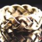 Sterling Band Ring Sz 6 Italy Unisex Open Braid Wide